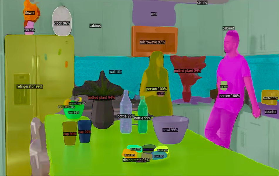 An image segmentation with Facebook’s Detectron2 (Wu et al. 2019)